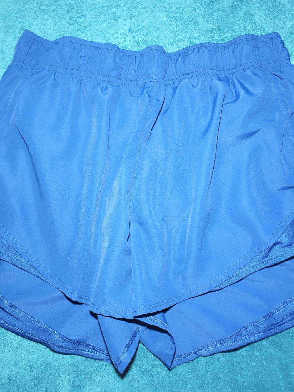 Women's ATHLETIC WORKS Blue Shorts Dri-Fit Running Shorts SIZE L 12-14